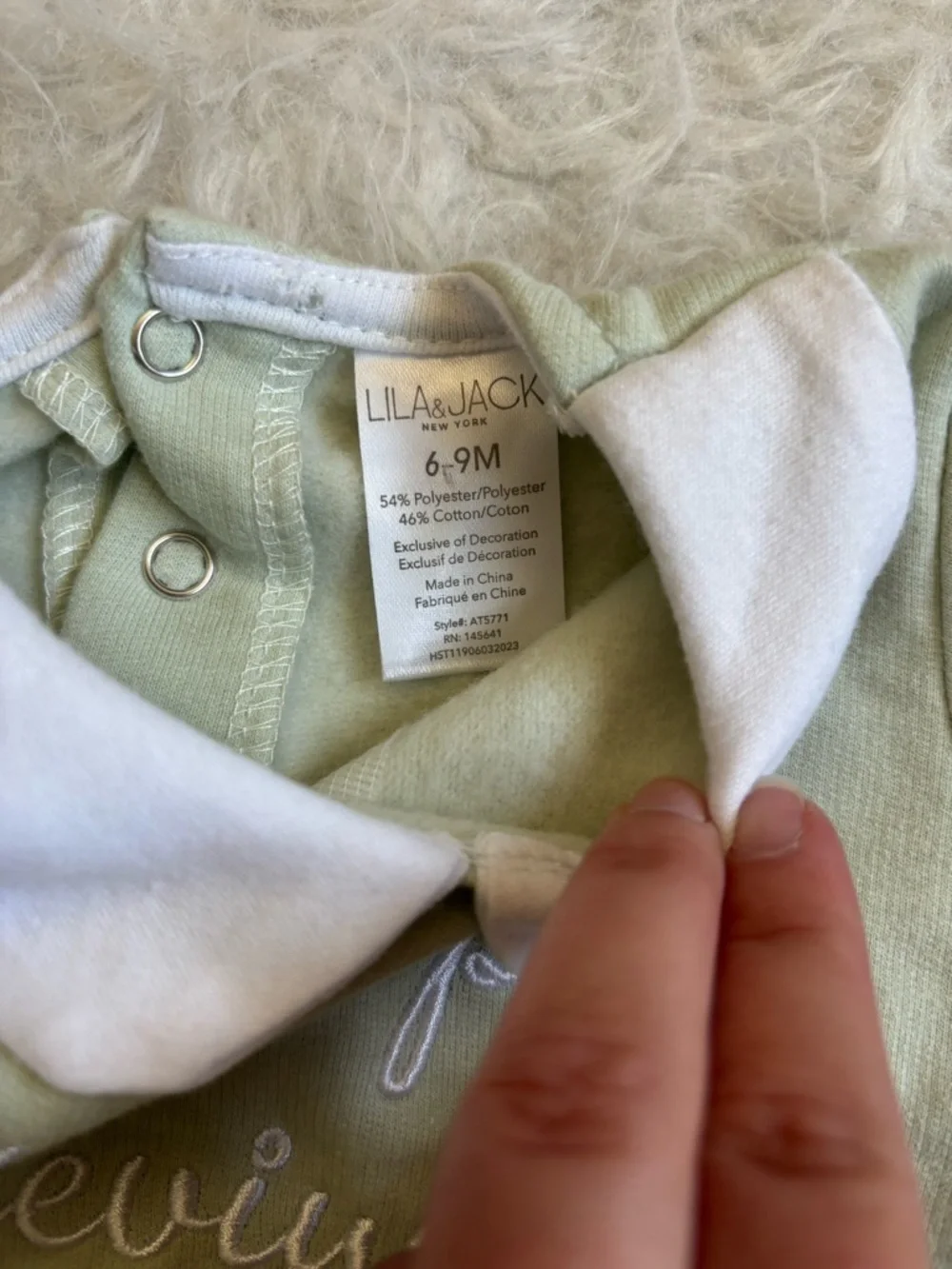 Lila & Jack Festive “Don’t Stop Believing” Baby girl Cozy Set